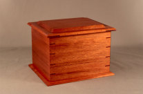 Mahogany storage box